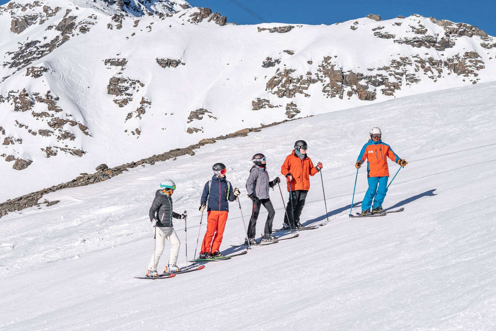 cours-ski-groupe-adultes - © oxygène ski