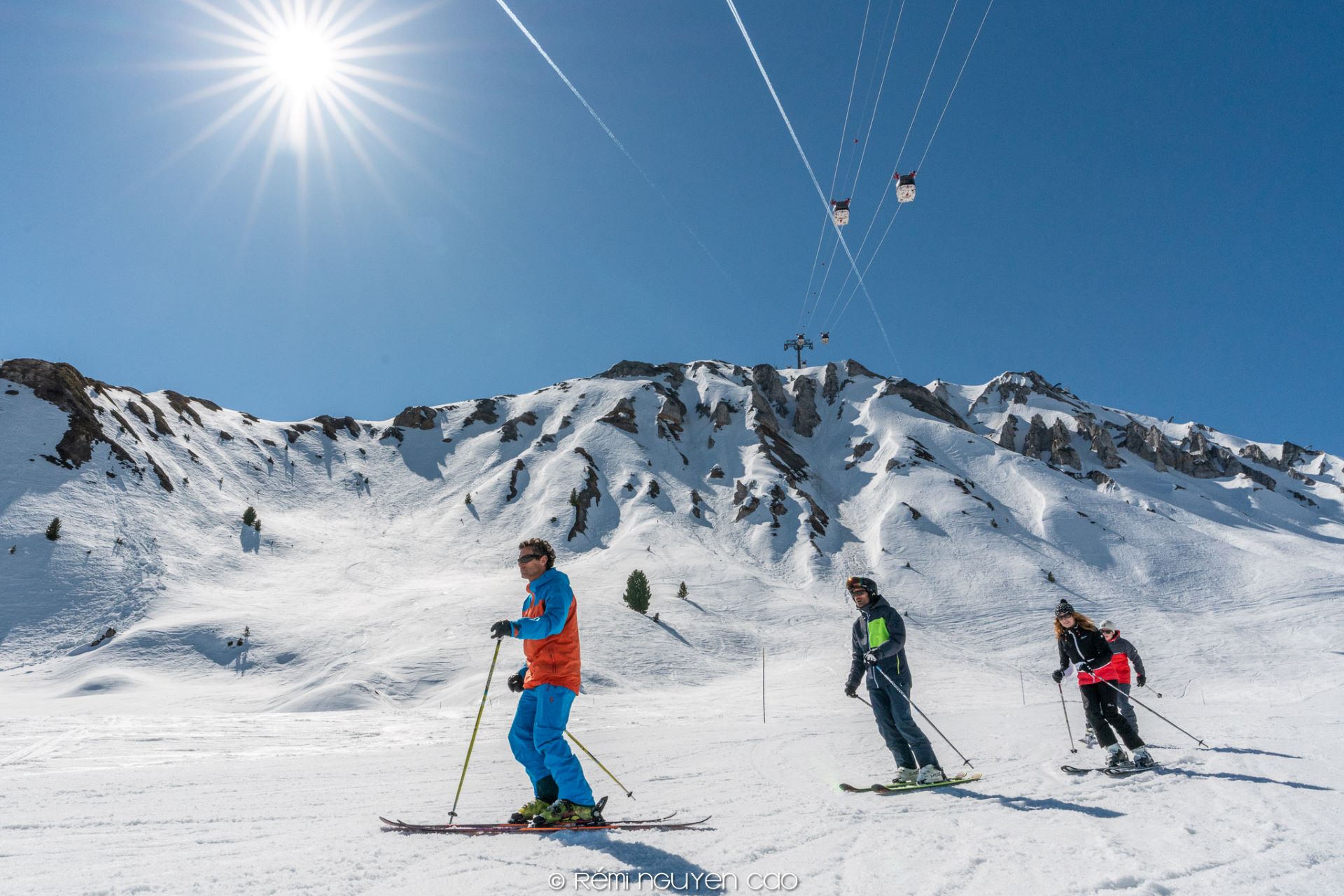 cours-ski-groupe-adultes-soleil - © oxygène ski
