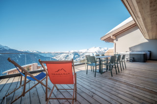 apartement 8 people in la rosiere center with amazing view over the valley OSC