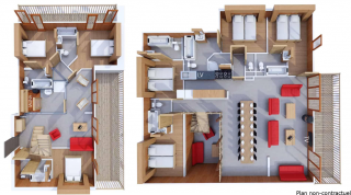 apartment for 16 people in la rosière with OSC