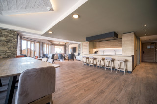 Large 26 people apartment in a ski in ski out residence in la rosiere resort center OSC