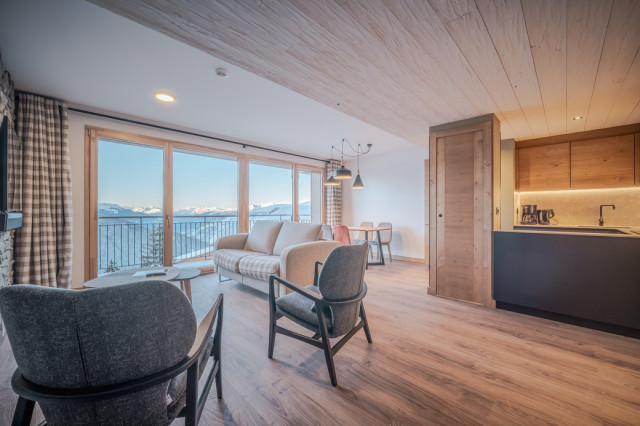 2 bedroom apartment in la rosiere center on the ski slopes OSC