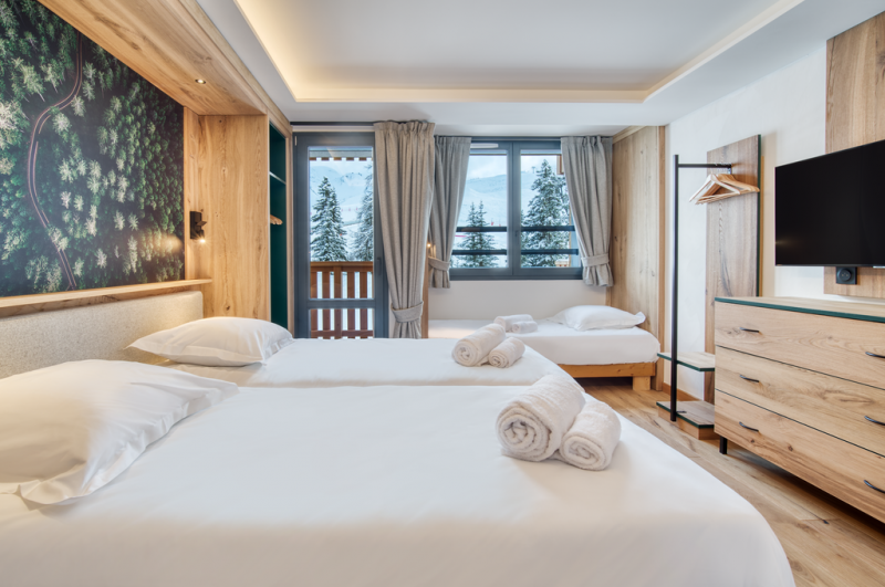apartment rental in belle plagne chalet turquoise ski in ski out OSC
