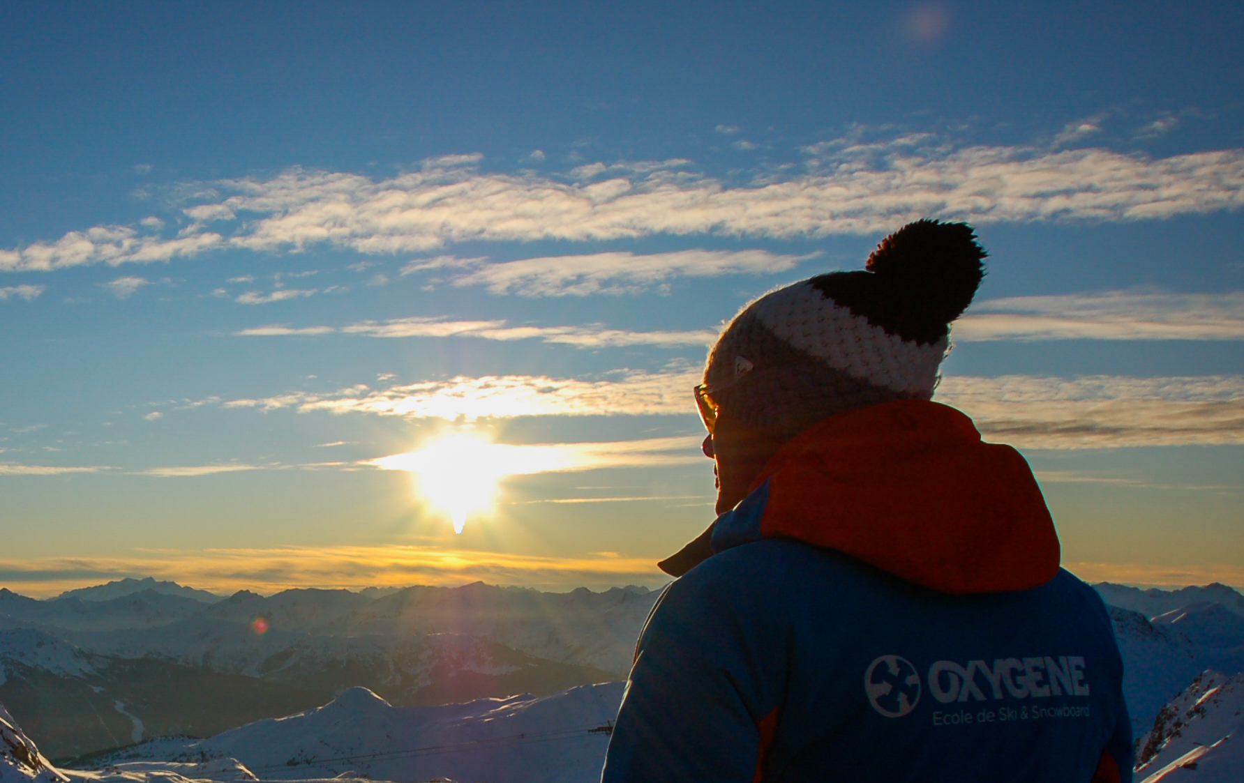 sun-set-oxygene-instructor - © oxygène Ski & Snowboard